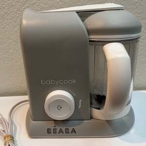 Beaba Babycook Solo 4-in-1 Baby Food Maker Processor Steamer Blender Grey